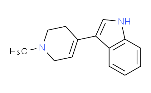 CAS No. 17403-03-1, 3-(1-methyl-1,2,3,6-tetrahydropyridin-4-yl)-1H-indole