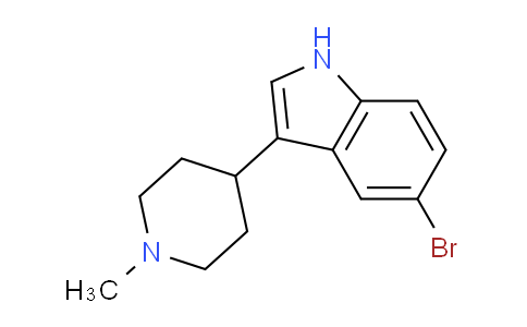 CAS No. 121206-76-6, 5-Bromo-3-(1-methylpiperidin-4-yl)-1H-indole