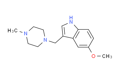 CAS No. 701205-15-4, 5-methoxy-3-((4-methylpiperazin-1-yl)methyl)-1H-indole