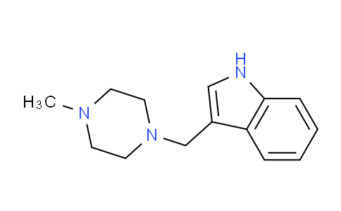 CAS No. 5444-91-7, 3-((4-methylpiperazin-1-yl)methyl)-1H-indole