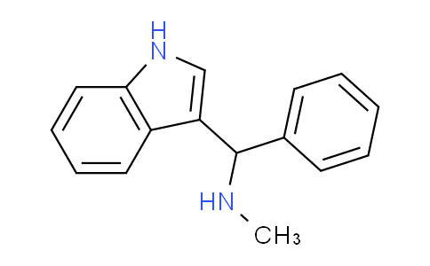 CAS No. 33268-99-4, 1-(1H-Indol-3-yl)-N-methyl-1-phenylmethanamine