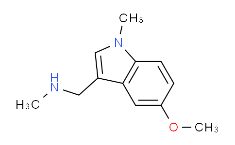 CAS No. 149685-76-7, 1-(5-Methoxy-1-methyl-1H-indol-3-yl)-N-methylmethanamine