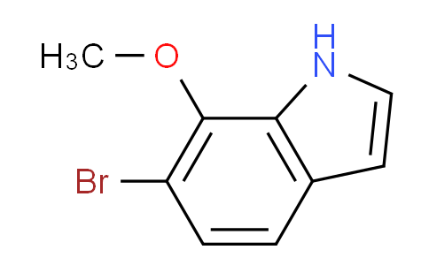 CAS No. 938061-65-5, 6-Bromo-7-methoxy-1H-indole
