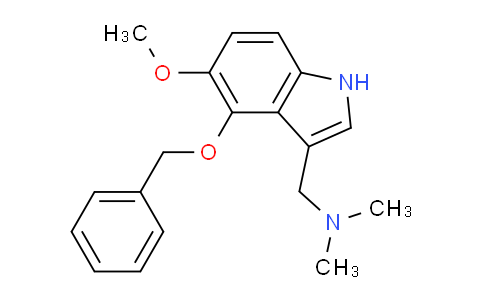 CAS No. 2433-36-5, 1-(4-(Benzyloxy)-5-methoxy-1H-indol-3-yl)-N,N-dimethylmethanamine