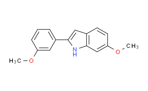 CAS No. 91444-11-0, 6-Methoxy-2-(3-methoxyphenyl)-1H-indole