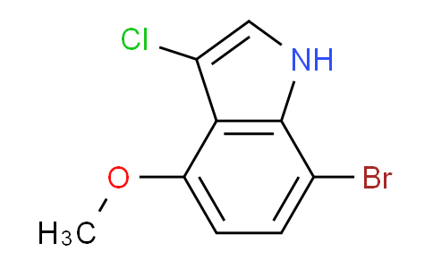 CAS No. 919522-64-8, 7-Bromo-3-chloro-4-methoxy-1H-indole