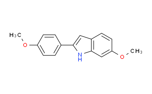 CAS No. 62655-56-5, 6-Methoxy-2-(4-methoxyphenyl)-1H-indole