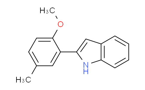 CAS No. 58697-64-6, 2-(2-Methoxy-5-methylphenyl)-1H-indole