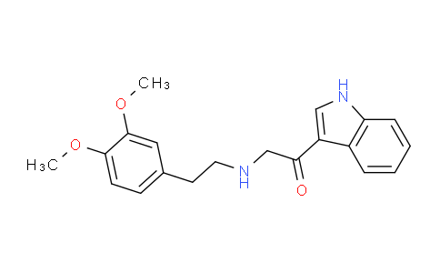 CAS No. 113369-28-1, 2-((3,4-Dimethoxyphenethyl)amino)-1-(1H-indol-3-yl)ethanone