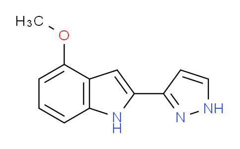 CAS No. 827317-43-1, 4-Methoxy-2-(1H-pyrazol-3-yl)-1H-indole