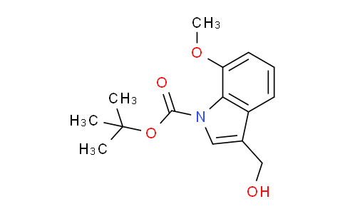 CAS No. 1260683-23-5, tert-Butyl 3-(hydroxymethyl)-7-methoxy-1H-indole-1-carboxylate