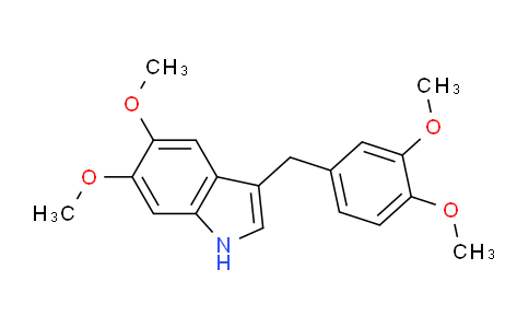 CAS No. 6286-59-5, 3-(3,4-Dimethoxybenzyl)-5,6-dimethoxy-1H-indole