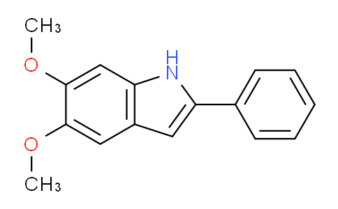 CAS No. 62663-26-7, 5,6-Dimethoxy-2-phenyl-1H-indole