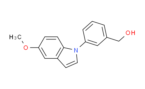 CAS No. 1349716-08-0, (3-(5-Methoxy-1H-indol-1-yl)phenyl)methanol