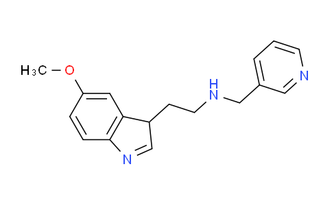 CAS No. 1089343-45-2, 2-(5-Methoxy-3H-indol-3-yl)-N-(pyridin-3-ylmethyl)ethanamine
