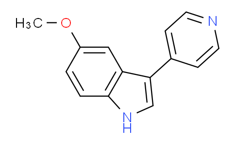 CAS No. 27058-37-3, 5-Methoxy-3-(pyridin-4-yl)-1H-indole