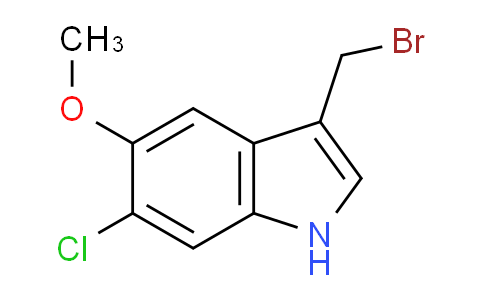 CAS No. 1934501-28-6, 3-(Bromomethyl)-6-chloro-5-methoxy-1H-indole
