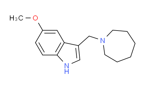 CAS No. 1951444-90-8, 3-(Azepan-1-ylmethyl)-5-methoxy-1H-indole