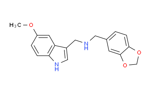 CAS No. 1114597-64-6, 1-(Benzo[d][1,3]dioxol-5-yl)-N-((5-methoxy-1H-indol-3-yl)methyl)methanamine