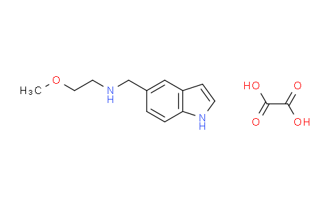 CAS No. 946757-24-0, N-((1H-Indol-5-yl)methyl)-2-methoxyethanamine oxalate
