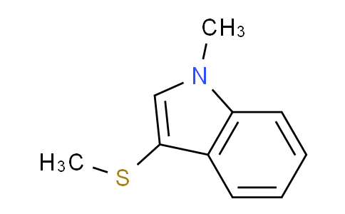 CAS No. 116442-14-9, 1-Methyl-3-(methylthio)-1H-indole