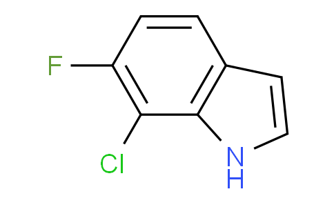 CAS No. 169673-92-1, 7-Chloro-6-fluoro-1H-indole