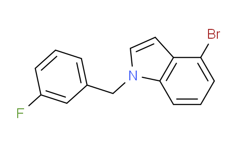 CAS No. 920285-04-7, 4-Bromo-1-(3-fluorobenzyl)-1H-indole