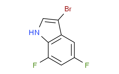 CAS No. 1388047-55-9, 3-Bromo-5,7-difluoro-1H-indole