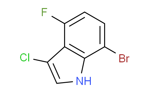 CAS No. 919522-63-7, 7-Bromo-3-chloro-4-fluoro-1H-indole