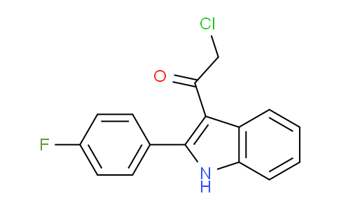 CAS No. 70093-19-5, 2-Chloro-1-(2-(4-fluorophenyl)-1H-indol-3-yl)ethanone
