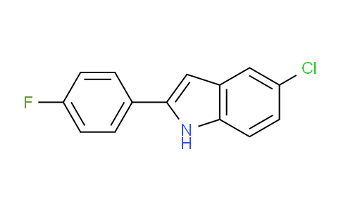 CAS No. 76609-16-0, 5-Chloro-2-(4-fluorophenyl)-1H-indole