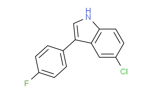 CAS No. 141306-08-3, 5-Chloro-3-(4-fluorophenyl)-1H-indole