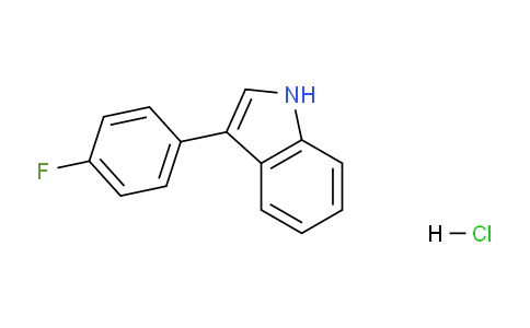 CAS No. 1208076-40-7, 3-(4-Fluorophenyl)-1H-indole hydrochloride