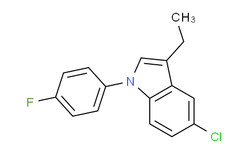 CAS No. 181116-12-1, 5-Chloro-3-ethyl-1-(4-fluorophenyl)-1H-indole