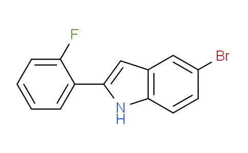 CAS No. 1188240-91-6, 5-Bromo-2-(2-fluorophenyl)-1H-indole