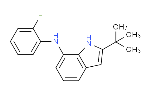CAS No. 910442-88-5, 2-(tert-Butyl)-N-(2-fluorophenyl)-1H-indol-7-amine
