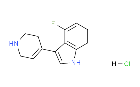 CAS No. 1956322-74-9, 4-Fluoro-3-(1,2,3,6-tetrahydropyridin-4-yl)-1H-indole hydrochloride