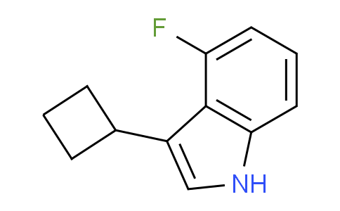 CAS No. 1707361-87-2, 3-Cyclobutyl-4-fluoro-1H-indole