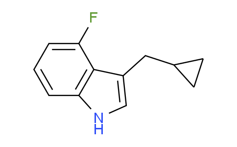 CAS No. 1779124-93-4, 3-(Cyclopropylmethyl)-4-fluoro-1H-indole