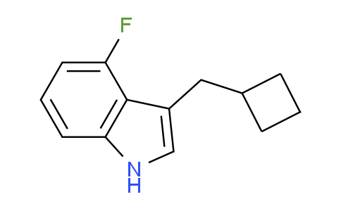 CAS No. 1713160-72-5, 3-(Cyclobutylmethyl)-4-fluoro-1H-indole