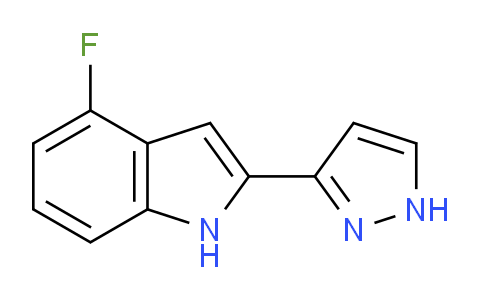 CAS No. 827317-22-6, 4-Fluoro-2-(1H-pyrazol-3-yl)-1H-indole