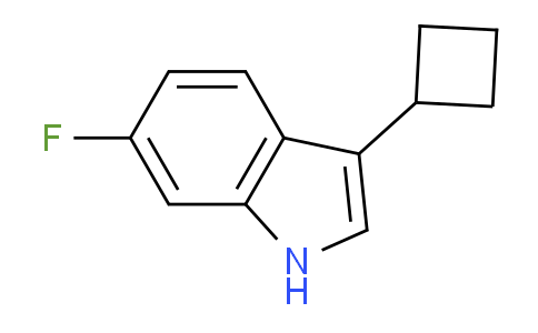 CAS No. 1707580-53-7, 3-Cyclobutyl-6-fluoro-1H-indole