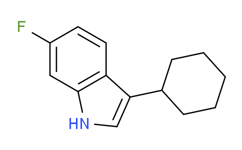 CAS No. 1638607-16-5, 3-Cyclohexyl-6-fluoro-1H-indole