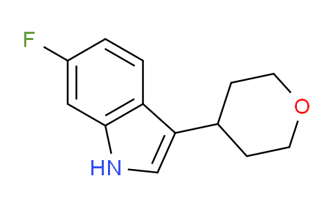 CAS No. 1774896-40-0, 6-Fluoro-3-(tetrahydro-2H-pyran-4-yl)-1H-indole