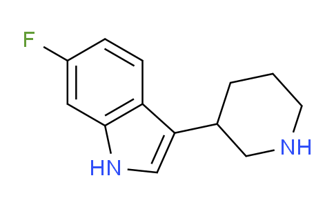 CAS No. 1203799-36-3, 6-Fluoro-3-(piperidin-3-yl)-1H-indole
