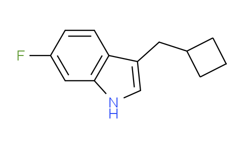 CAS No. 1707367-65-4, 3-(Cyclobutylmethyl)-6-fluoro-1H-indole