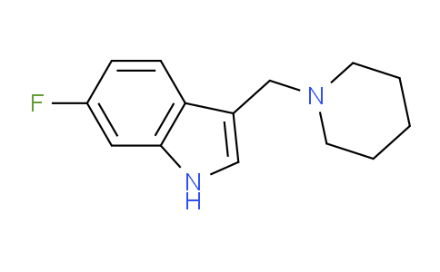 CAS No. 1894042-47-7, 6-Fluoro-3-(piperidin-1-ylmethyl)-1H-indole