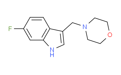CAS No. 1892786-93-4, 4-((6-Fluoro-1H-indol-3-yl)methyl)morpholine