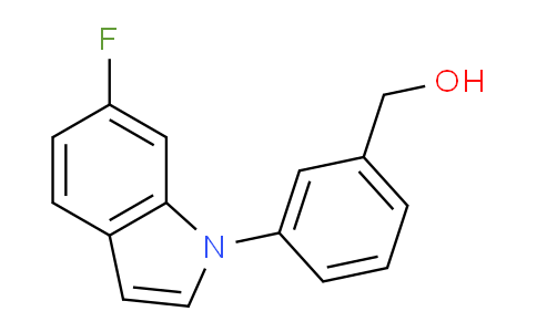 CAS No. 1349716-01-3, (3-(6-Fluoro-1H-indol-1-yl)phenyl)methanol