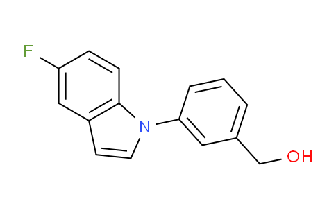 CAS No. 310887-19-5, (3-(5-Fluoro-1H-indol-1-yl)phenyl)methanol